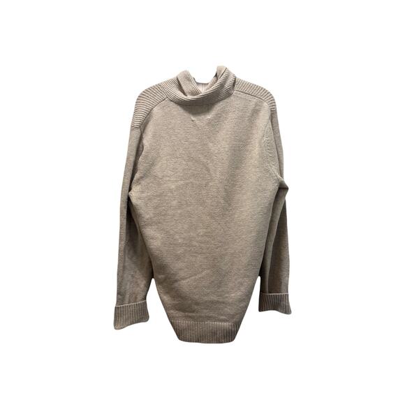 Old Navy Sweater Mens L Sweater Popover Heather Buttoned Popup Collar Gray 315‎ - Picture 4 of 8